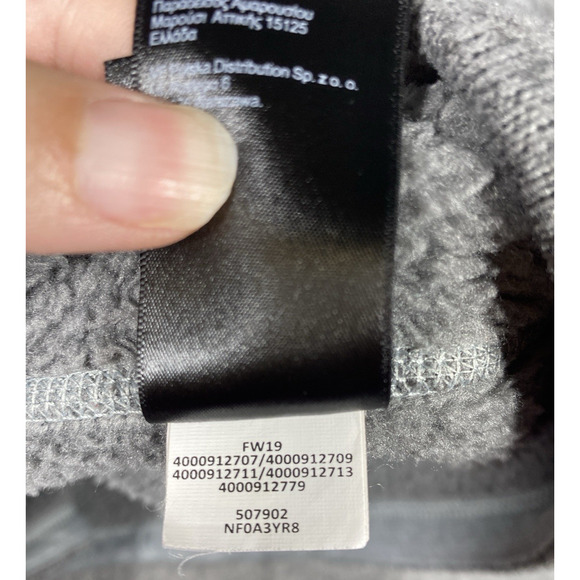 The North Face Sweater Mens Large Grey Fleece Lining 1/4 Zip Outdoors Hiking - Picture 9 of 11
